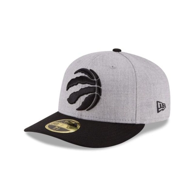 Toronto Raptors Gorra | New Era NBA Heather Low Profile 59fifty Fitted Cap Mexico - Grises